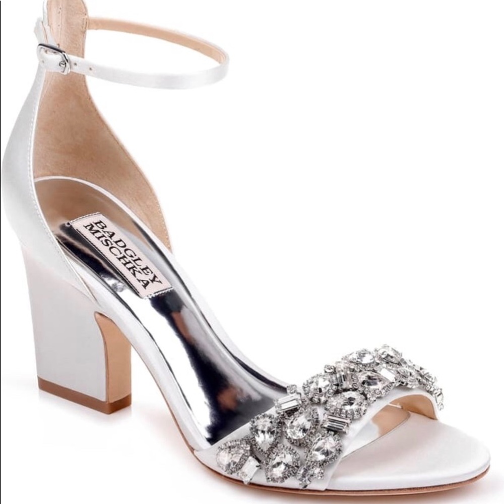 Badgley Mischka Laraine Embellished Ankle Strap